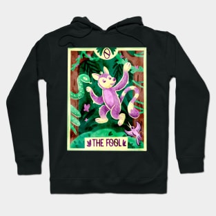 The Fool Lemur Monkey Tarot Card Hoodie